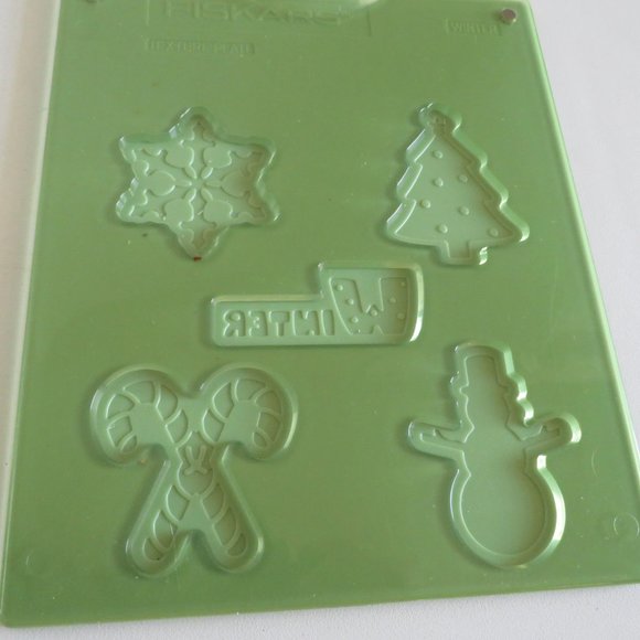 TEXTURE PLATES 4 SEASONS Fiskars Embossing, Tracing, Magnetic attachment - Picture 8 of 11
